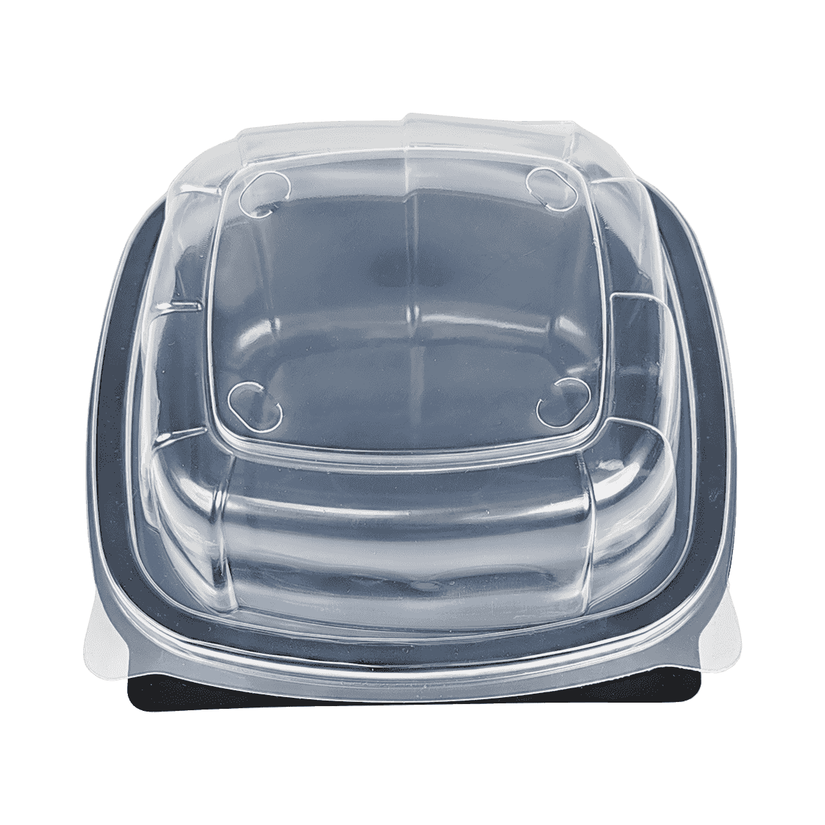 ZK-PP-037 可重復(fù)使用的黑色PP包裝容器，適用于旅行、露營、野餐
